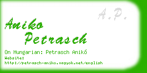 aniko petrasch business card
